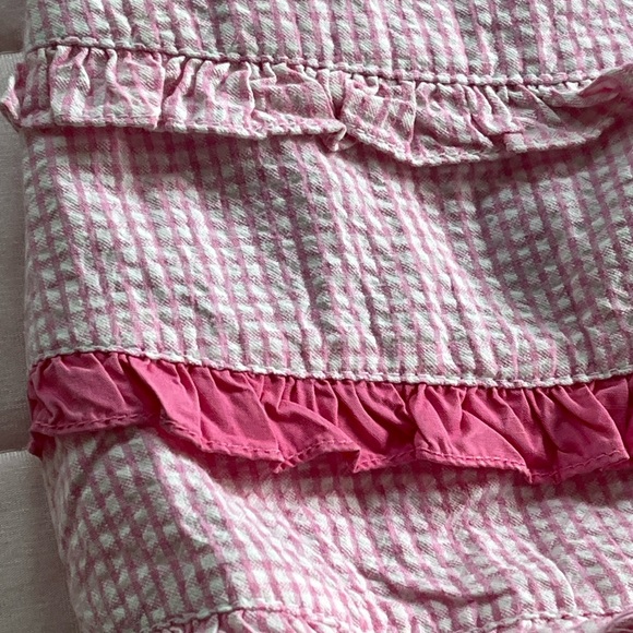 Claire & Charlie Pink Gingham 1pc Bubble Romper Bicycle Embroidery Sz 18 months - Picture 11 of 16